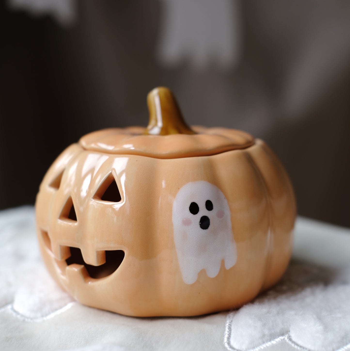 PUMPKIN CANDLEHOLDER BIG