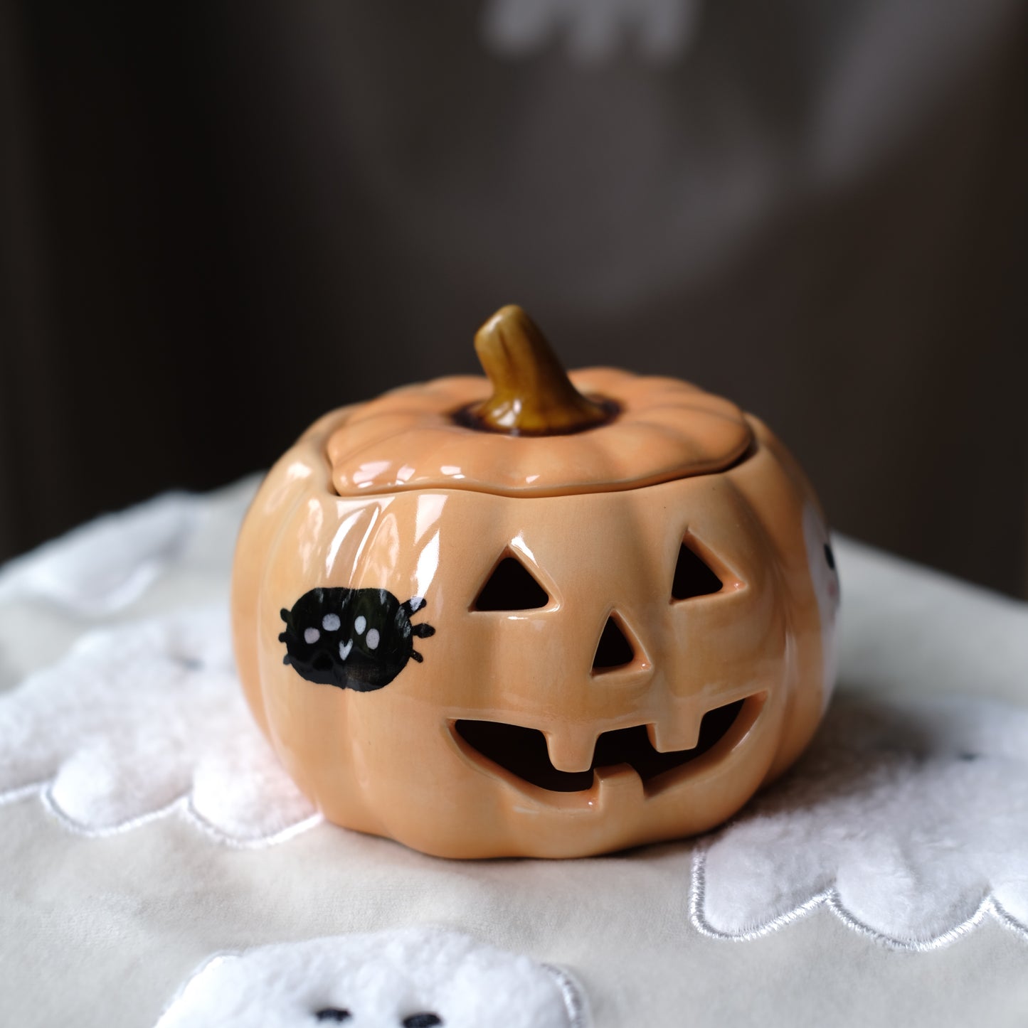 PUMPKIN CANDLEHOLDER BIG