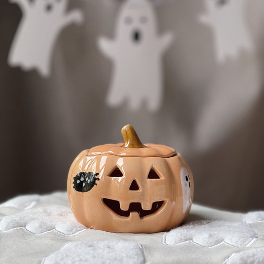 PUMPKIN CANDLEHOLDER BIG