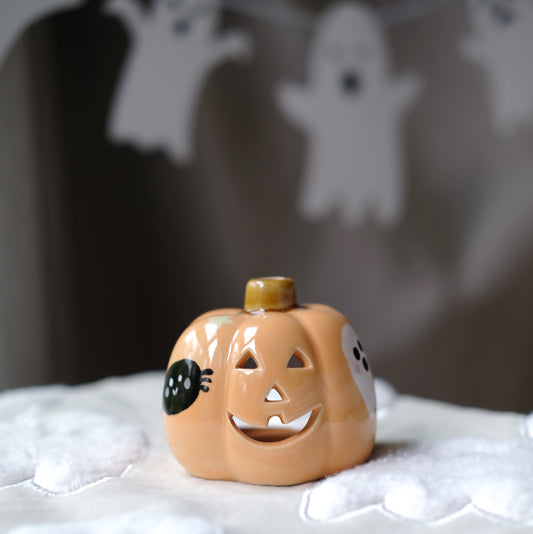 PUMPKIN CANDLEHOLDER SMALL