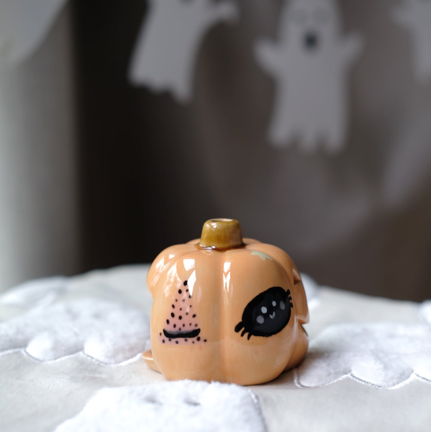PUMPKIN CANDLEHOLDER SMALL