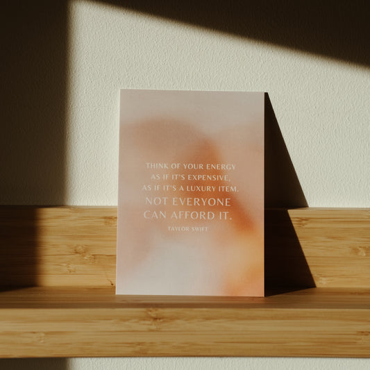 POSTCARD TAYLOR SWIFT QUOTE